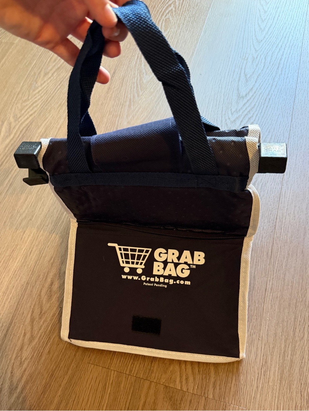 Grab Bag Reusable Insulated Grocery Shopping Cart Bag Collapsible Tote